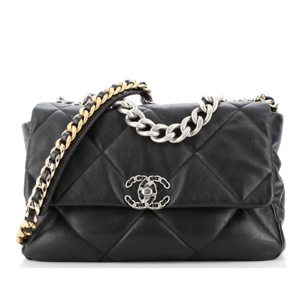 Brand New Authentic CHANEL 19 LARGE HANDBAG Black